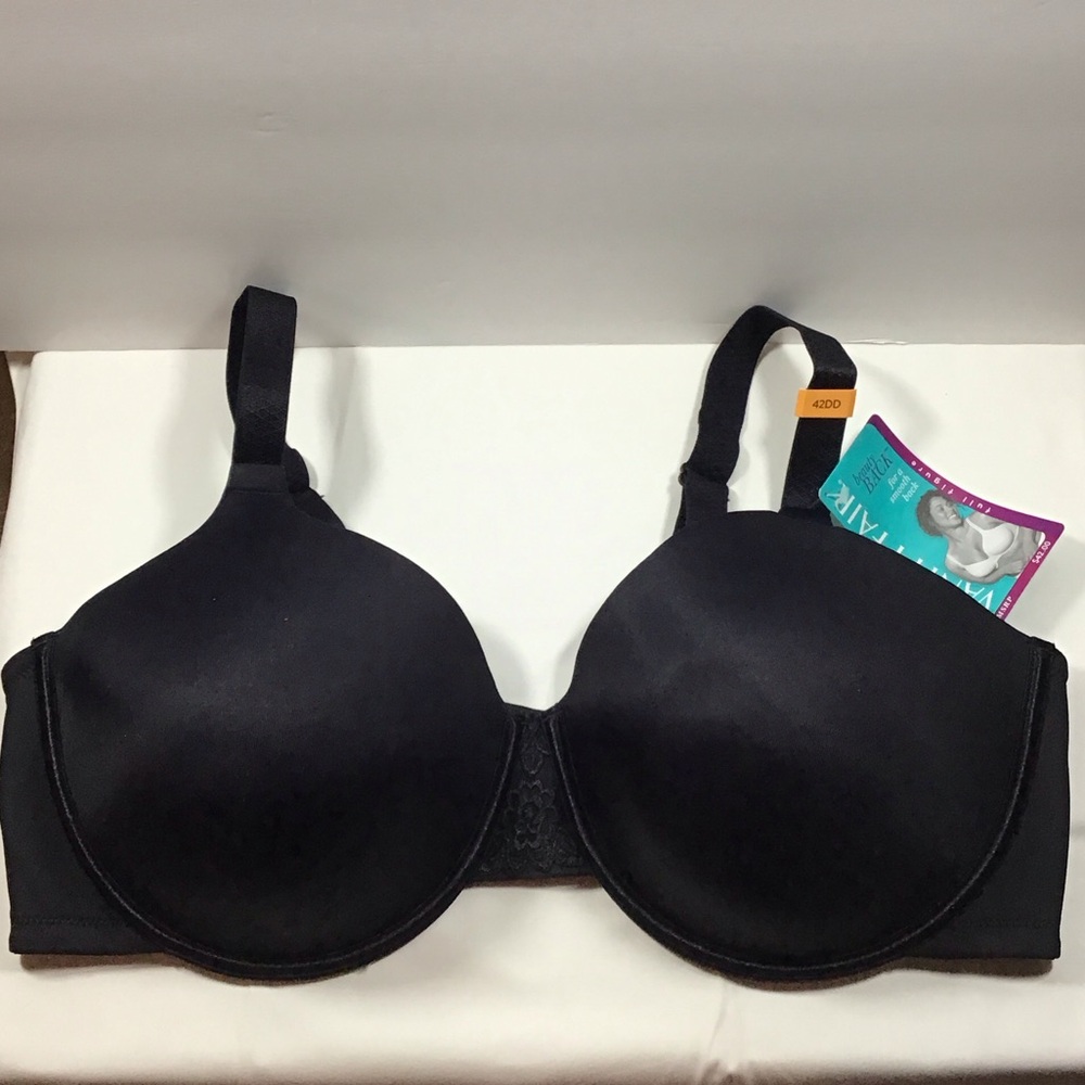 Vanity Fair Beauty Back Elegant Black Underwire Bra 42DD NWT